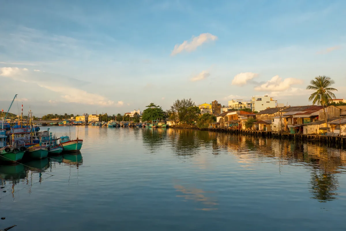 Duong Dong town centre Phu Quoc — night market and garden bungalows nearby